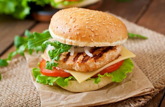 burger au poulet healthy