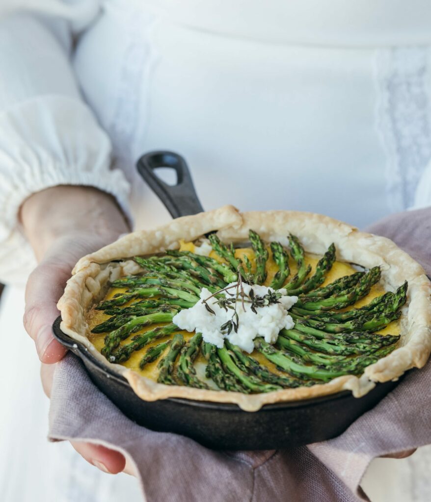 tarte aux asperges vertes